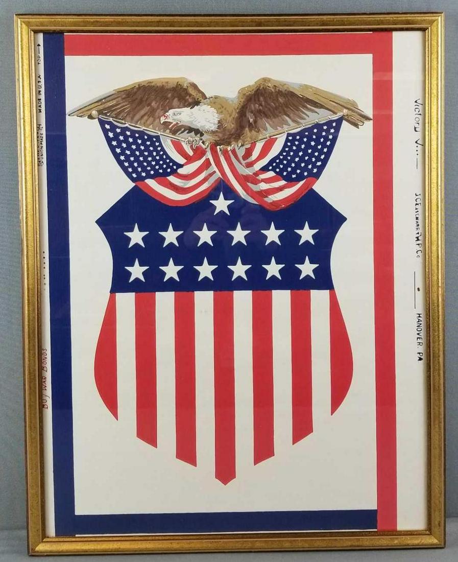 Framed War Bonds poster (1 of 6)