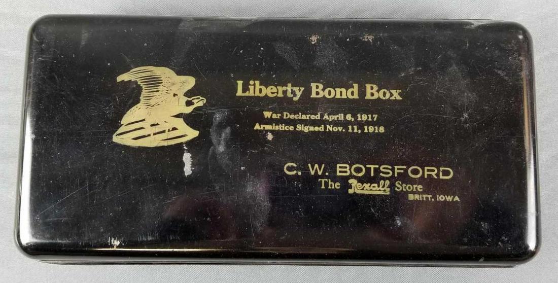 Liberty Bond Box: 11x 5 inches, metal