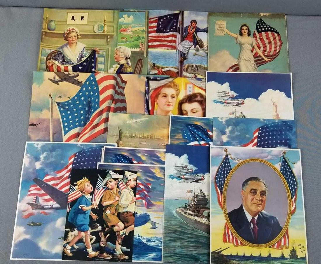Group of patriotic calendar artwork (1 of 4)