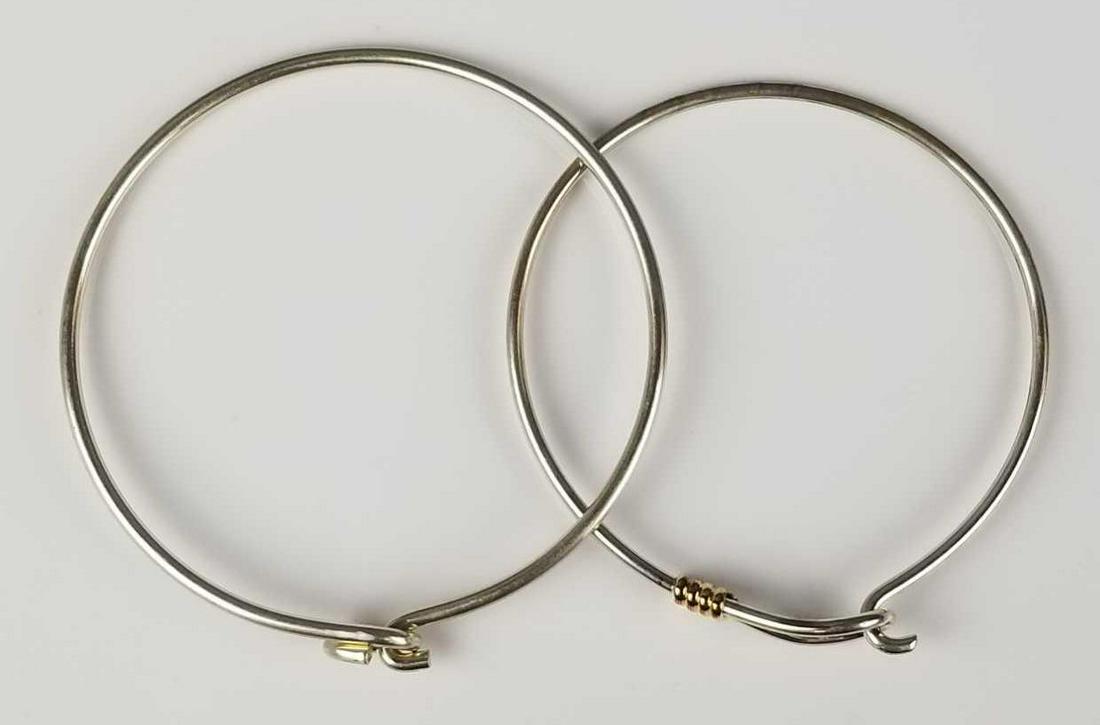 2 sterling silver bangle bracelets (1 of 2)