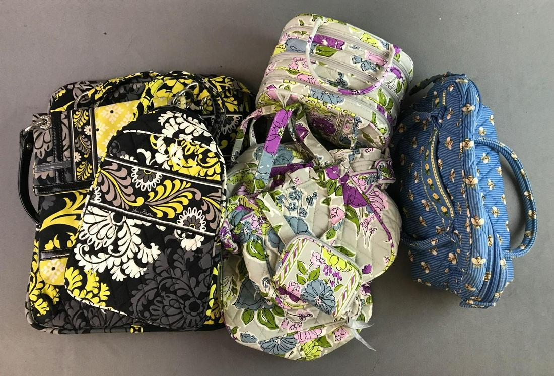 Group of Vera Bradley Items: 8 items total, largest measures 14 x 11.5 x 3.5 inches.