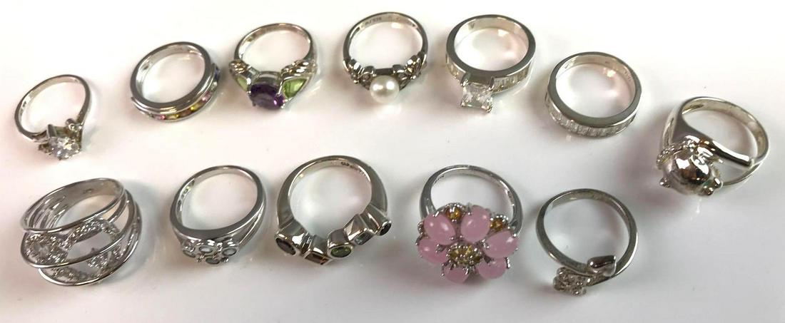 Group of Sterling Silver Rings (1 of 7)