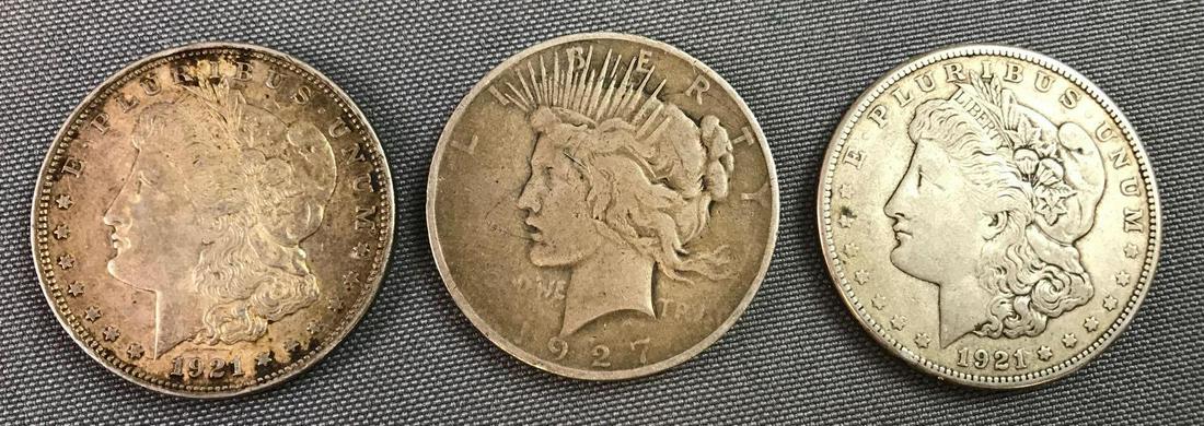 Group of Silver Dollar Coins (1 of 2)