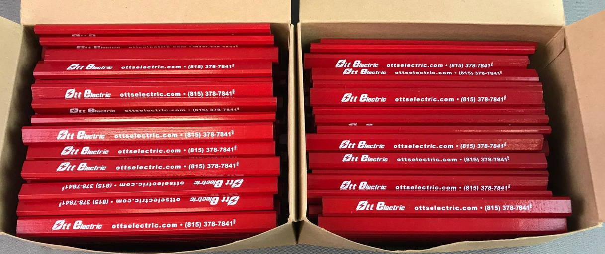 Two Boxes Of Ott Electric Pencils