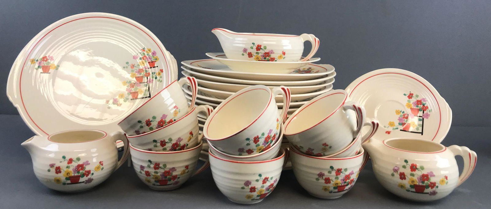 Group of 32 pieces Edwin M. Knowles China Co. (1 of 6)