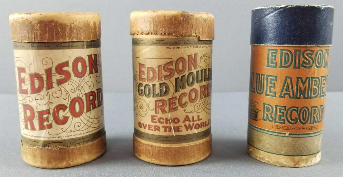 Group of 3 Edison records packages (1 of 4)