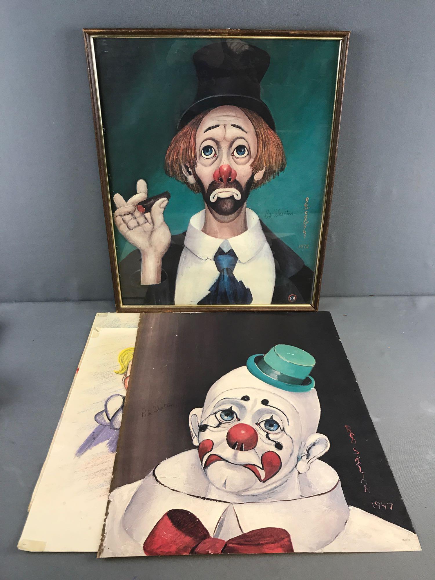 Group of 4 Clown portraits (1 of 5)