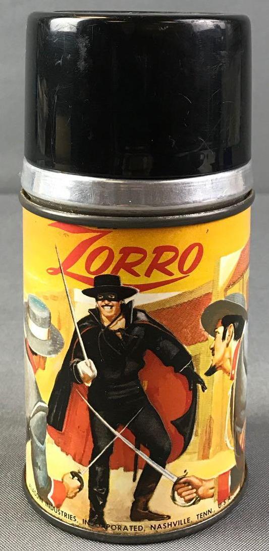 Zorro Thermos: Condition consistent with age and use.