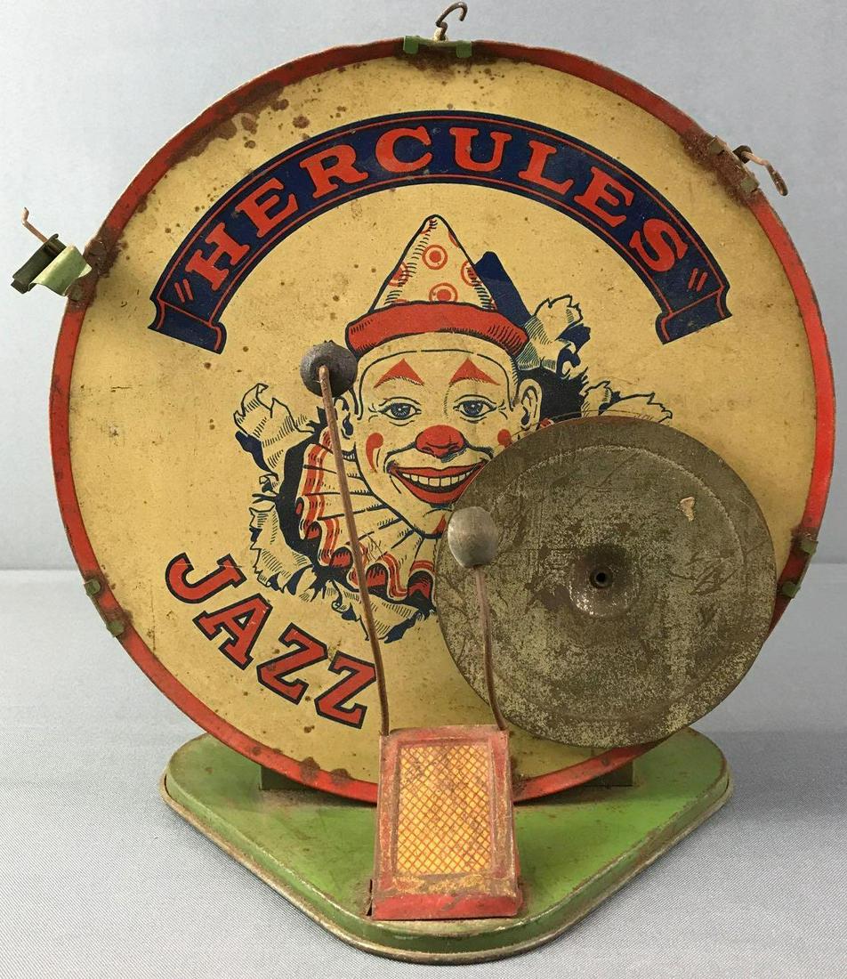 Hercules Jazz Band Drum: 11.5 inches tall.