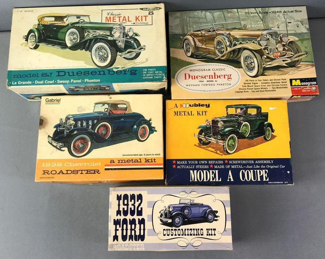 Group of 5 Model Car Kits (1 of 10)