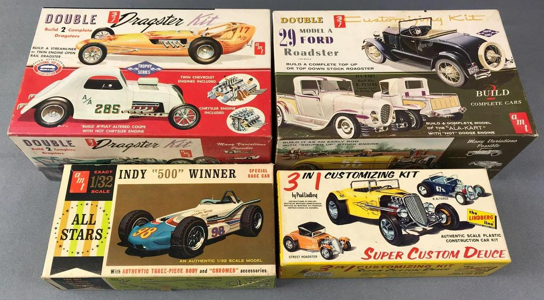 Group of 4 Model Car Kits (1 of 9)