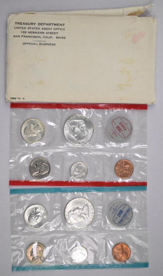 1963 U.S. Mint Set P & D (1 of 3)