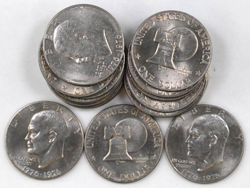 Group of (20) 1976 P Eisenhower Dollars (1 of 1)