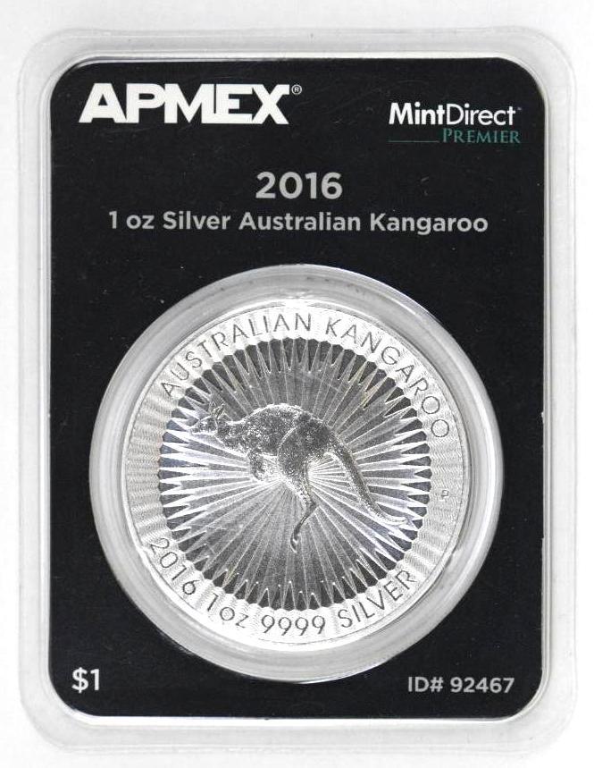 2016 Australia $1 Kangaroo 1oz. .999 Fine Silver (1 of 2)