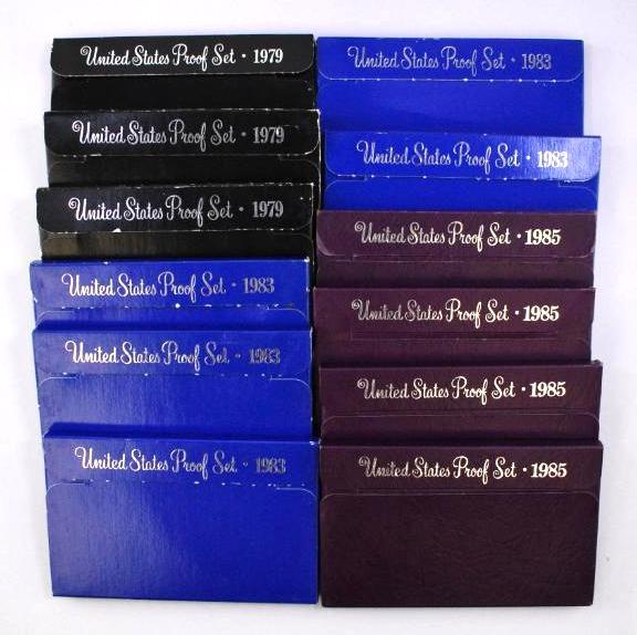 Group of (12) U.S. Proof Sets (1 of 2)
