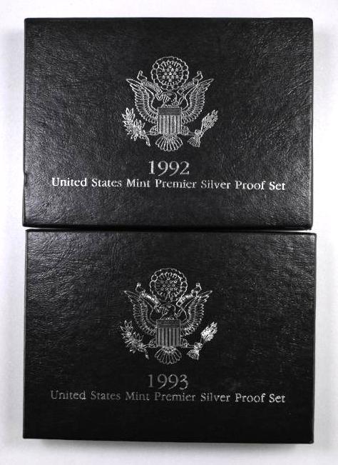 Group of (2) U.S. Premier Silver Proof Sets (1 of 2)