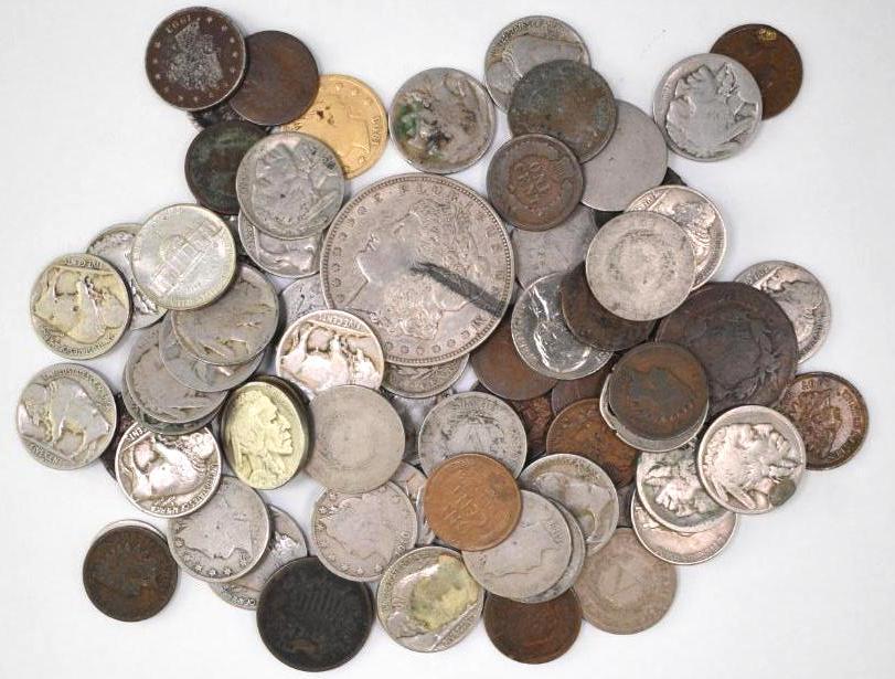 Group of (76) Early Misc. U.S. Collectible Coins (1 of 1)