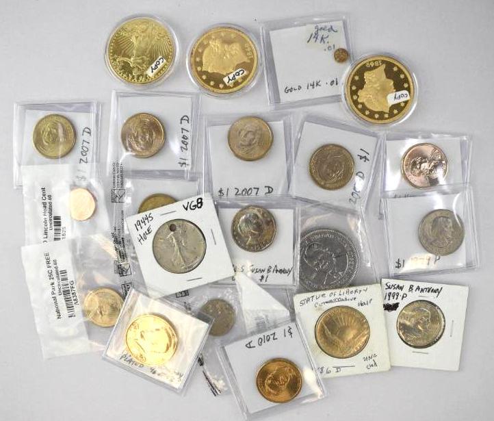 Group of (21) U.S. Coins & Token/Medals (1 of 1)