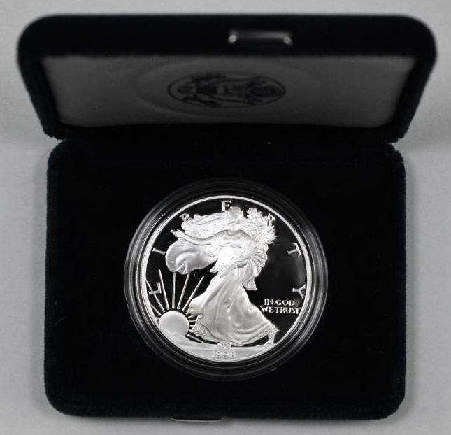 1998 $1 American Silver Eagle 1oz. Proof (1 of 3)