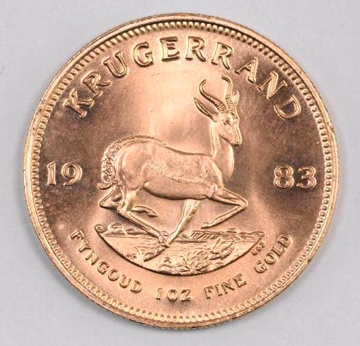 1983 South Africa Krugerrand 1oz. Fine Gold (1 of 2)