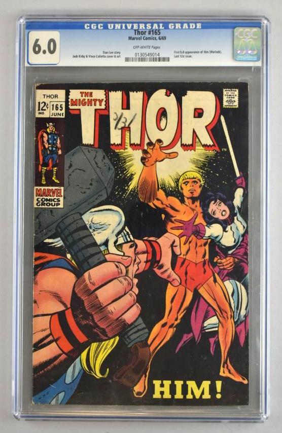 CGC Graded Marvel Comics Thor No. 165 comic book (1 of 11)