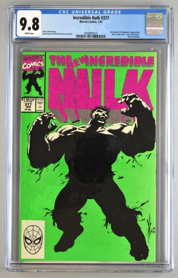 CGC Graded Marvel Comics Incredible Hulk No. 377 comic (1 of 11)