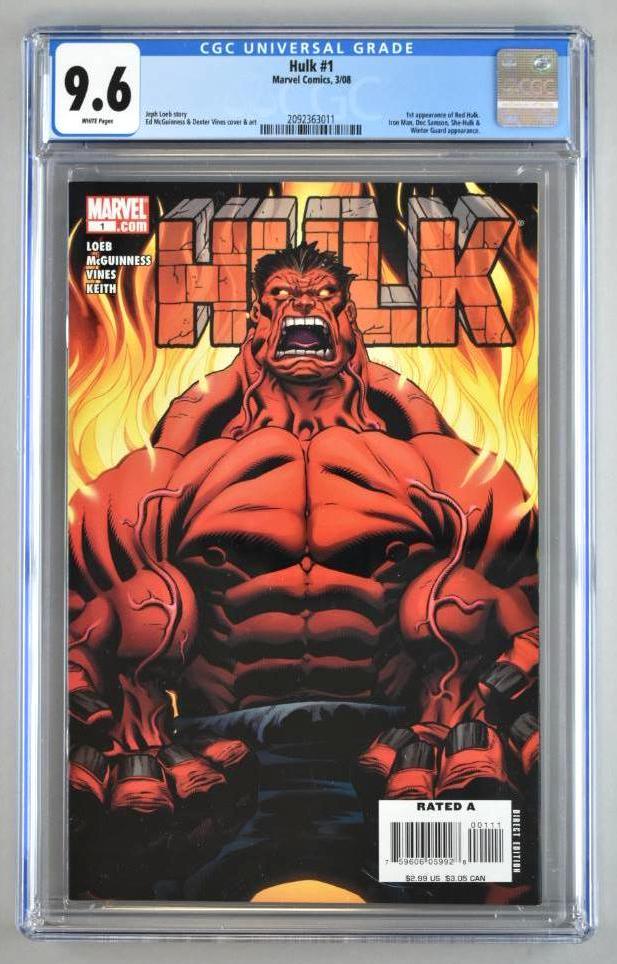CGC Graded Marvel Comics Hulk No. 1 comic book (1 of 11)
