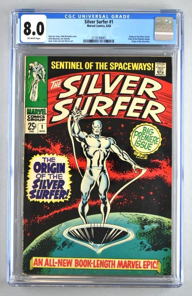 CGC Graded Marvel Comics Silver Surfer No. 1 comic book (1 of 11)