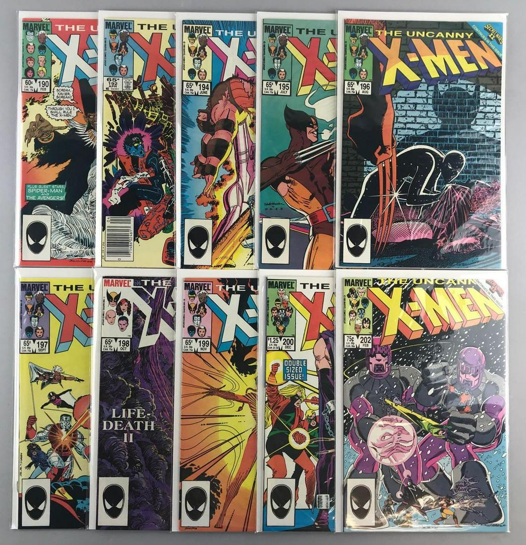 Group of 10 Marvel Comics X-Men comic books (1 of 3)