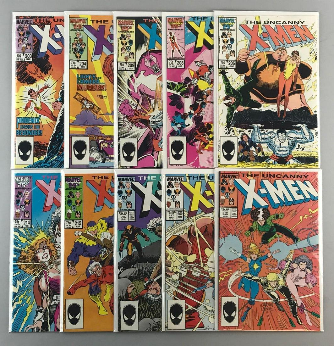 Group of 10 Marvel Comics X-Men comic books (1 of 3)