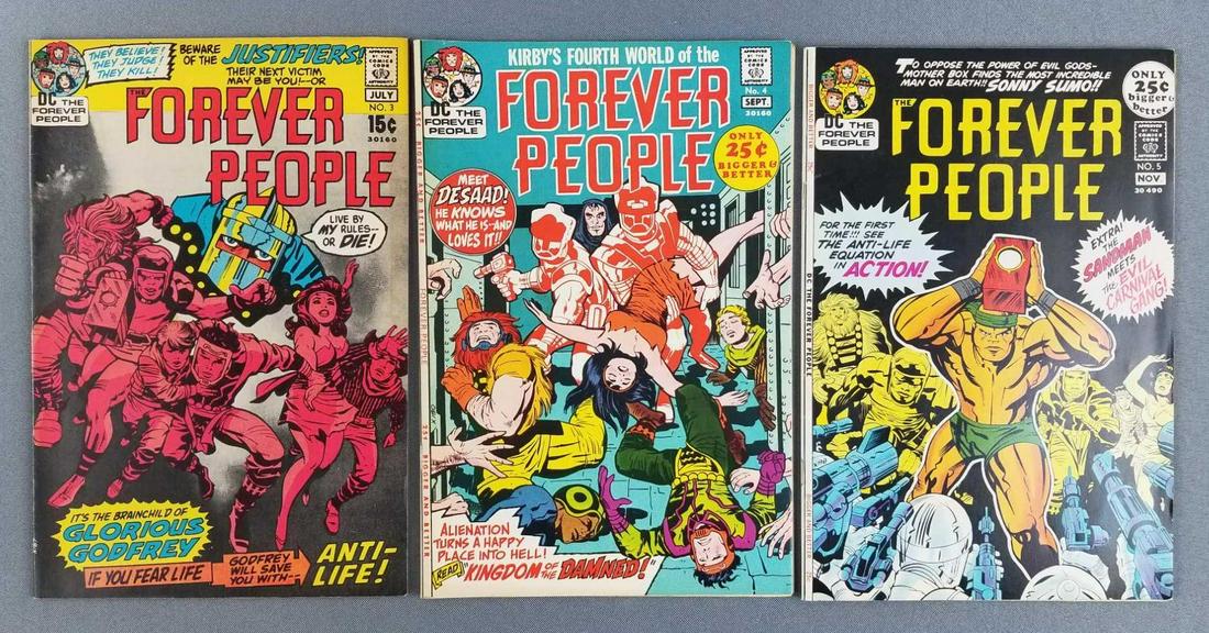 Group of 3 DC Comics Forever People comic books (1 of 7)