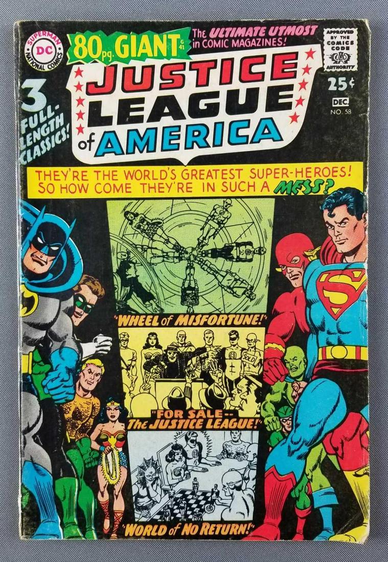 DC Comics Justice League of America No. 58 comic book (1 of 7)