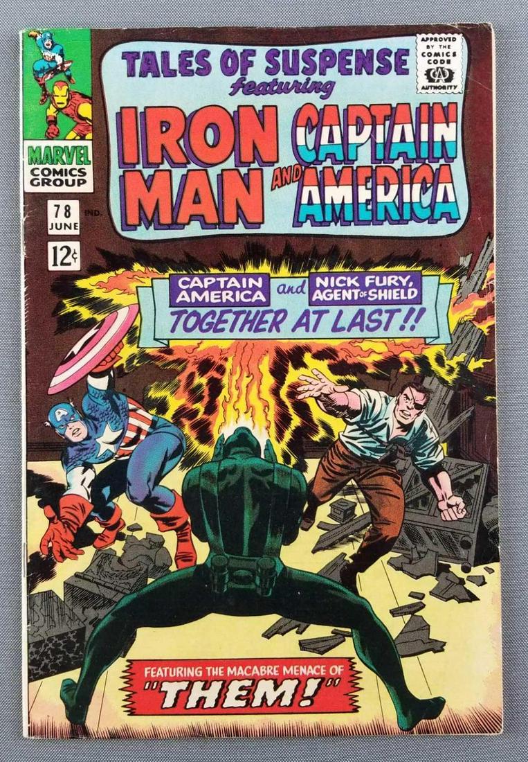 Marvel Comics Tales of Suspense No. 78 comic book: Iron Man and Captain America. June 1966, $.12, silver age. Bagged and boarded