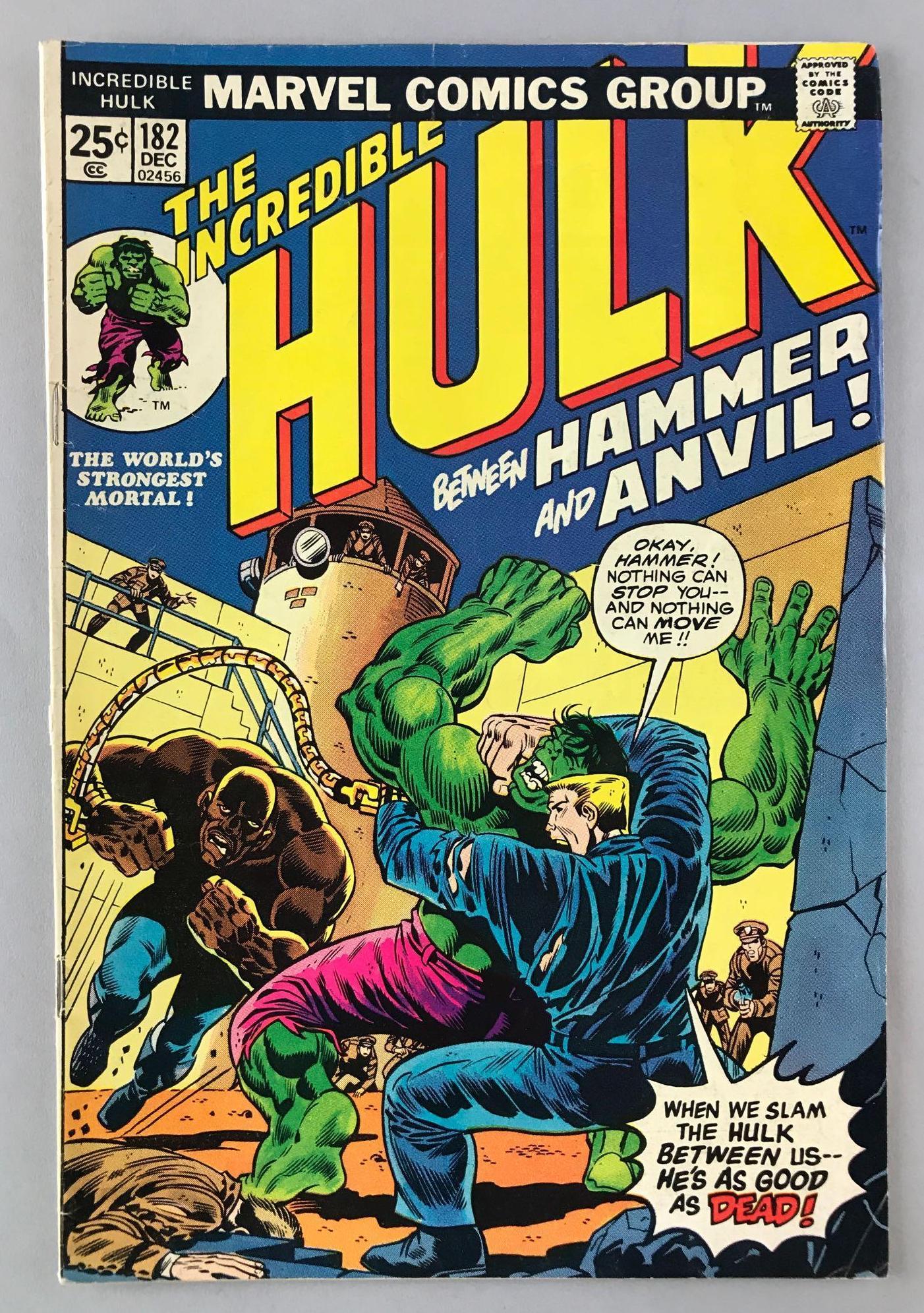 Marvel Comics The Incredible Hulk No. 182 comic book (1 of 8)
