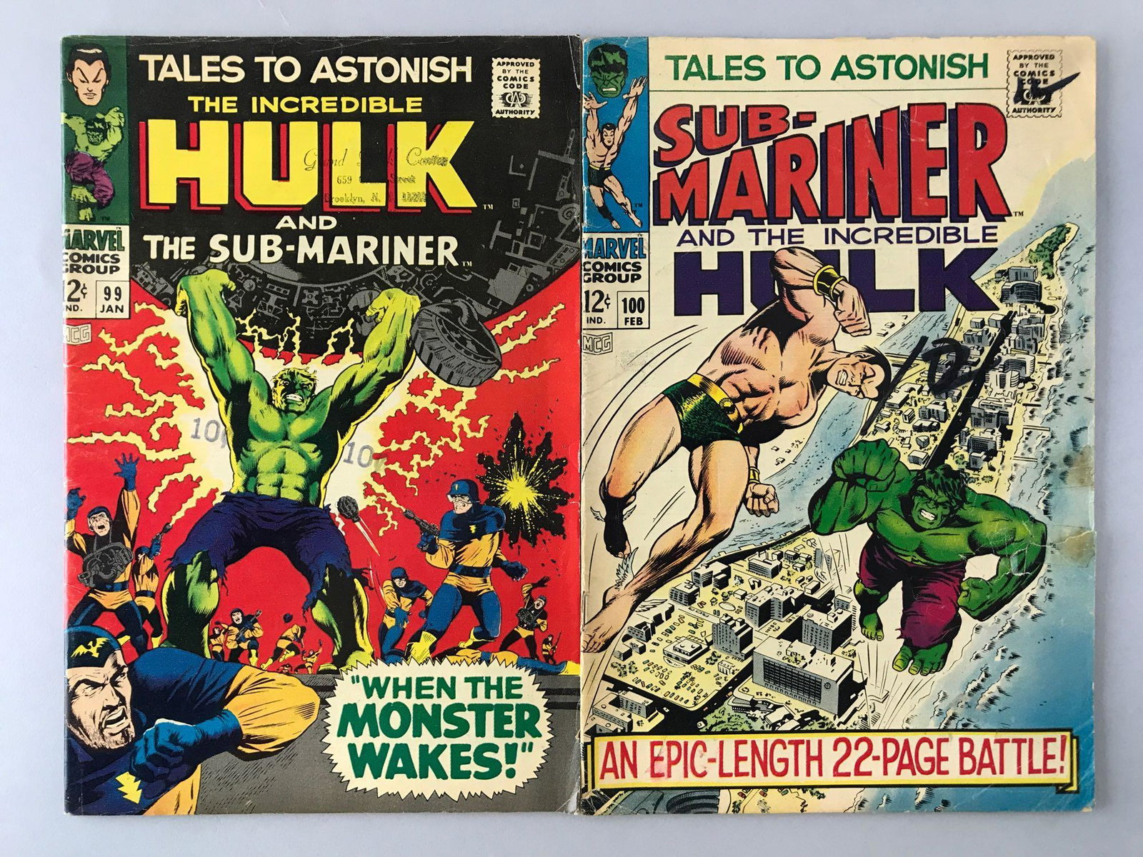 Group of 2 Marvel Comics Tales To Astonish comic books (1 of 3)