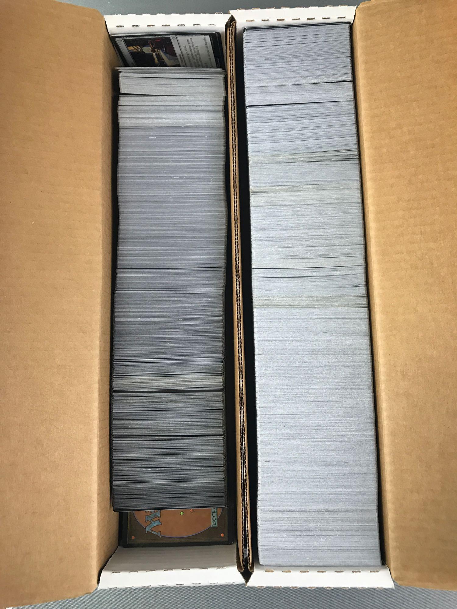 Group of Magic The Gathering Playing Cards: Approximately 2000 cards. Includes duplicates, various dates and series. Unknown contents.