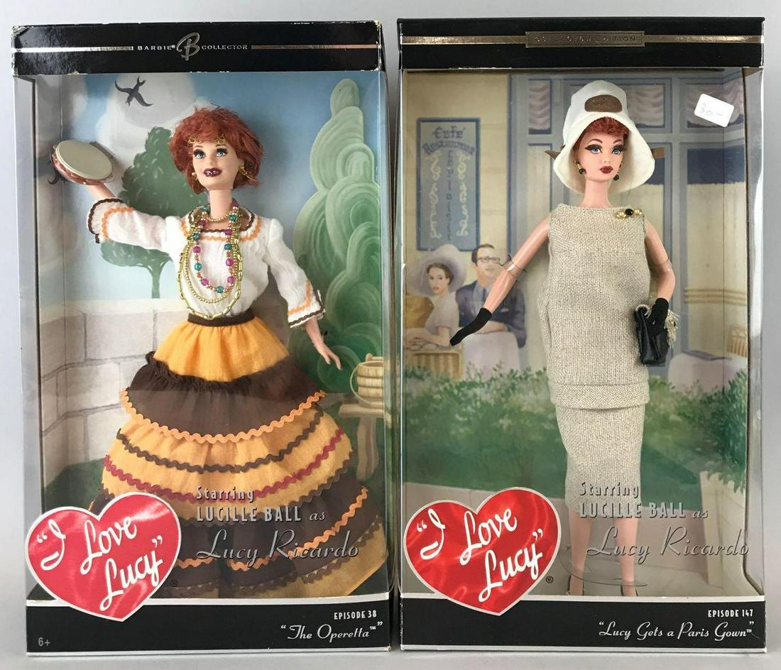 Group of 2 Barbie I Love Lucy fashion dolls (1 of 6)