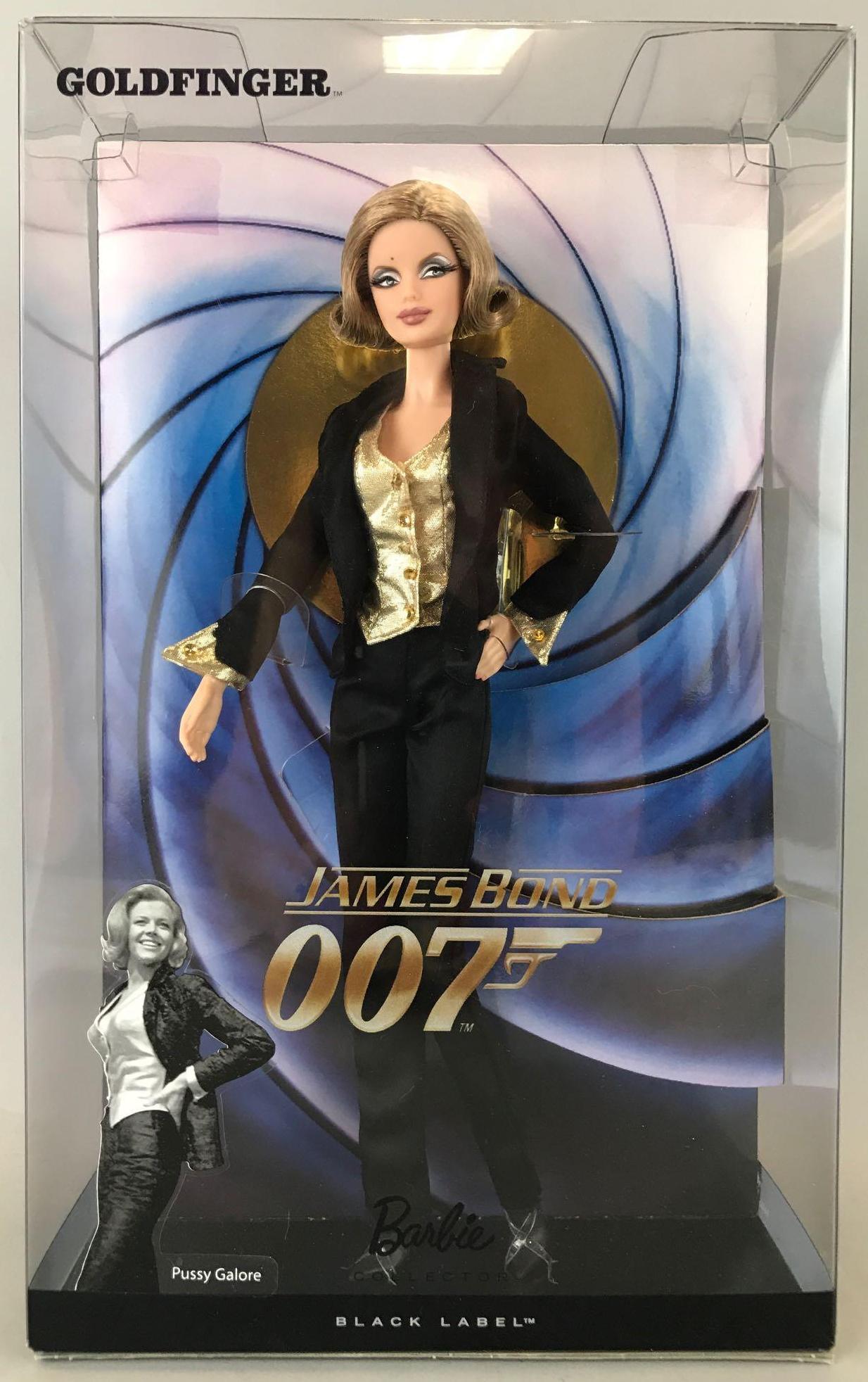 Black Label Barbie James Bond 007 Pussy Galire Doll