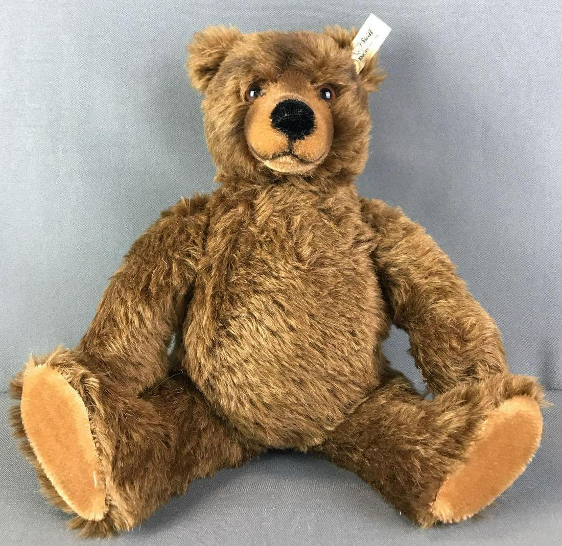 Steiff Knopf Im Ohr Plush Bear Toy: Approximately 13 inches tall.