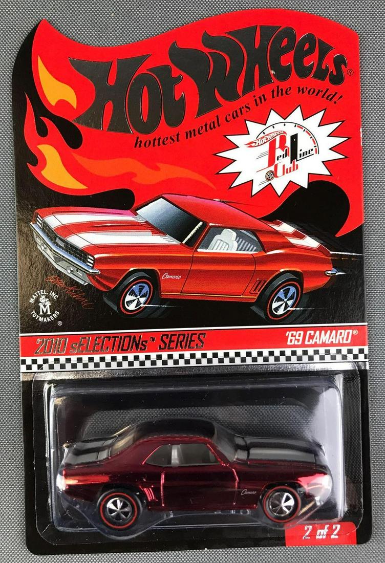 Hot Wheels 2010 Selection Series 69 Camaro: Redline Club Limited edition, 3020/4748, die cast vehicle, new in original packaging.