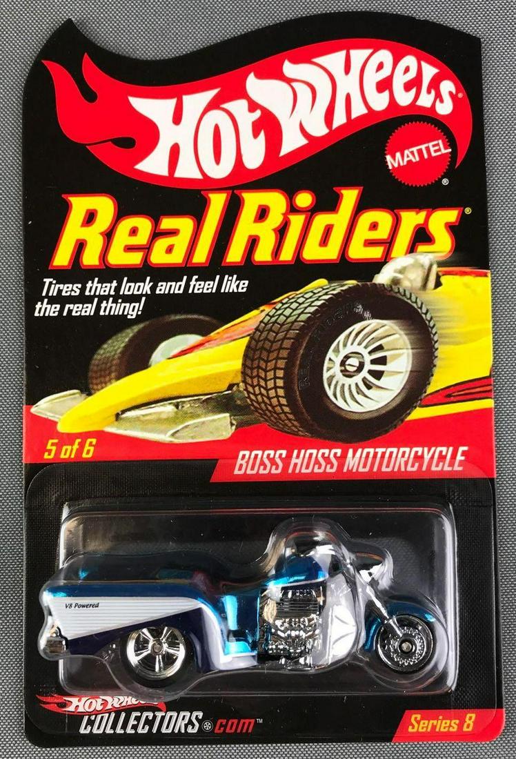 Hot Wheels Real Riders Boss Hoss Motorcycle: Series 8, 04711/06500, die cast, new in original packaging.