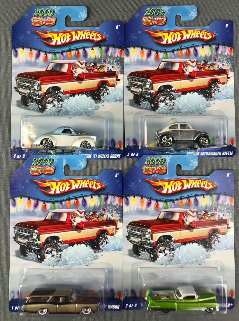 Group of 4 Hot Wheels 2009 Holiday Rods (1 of 4)