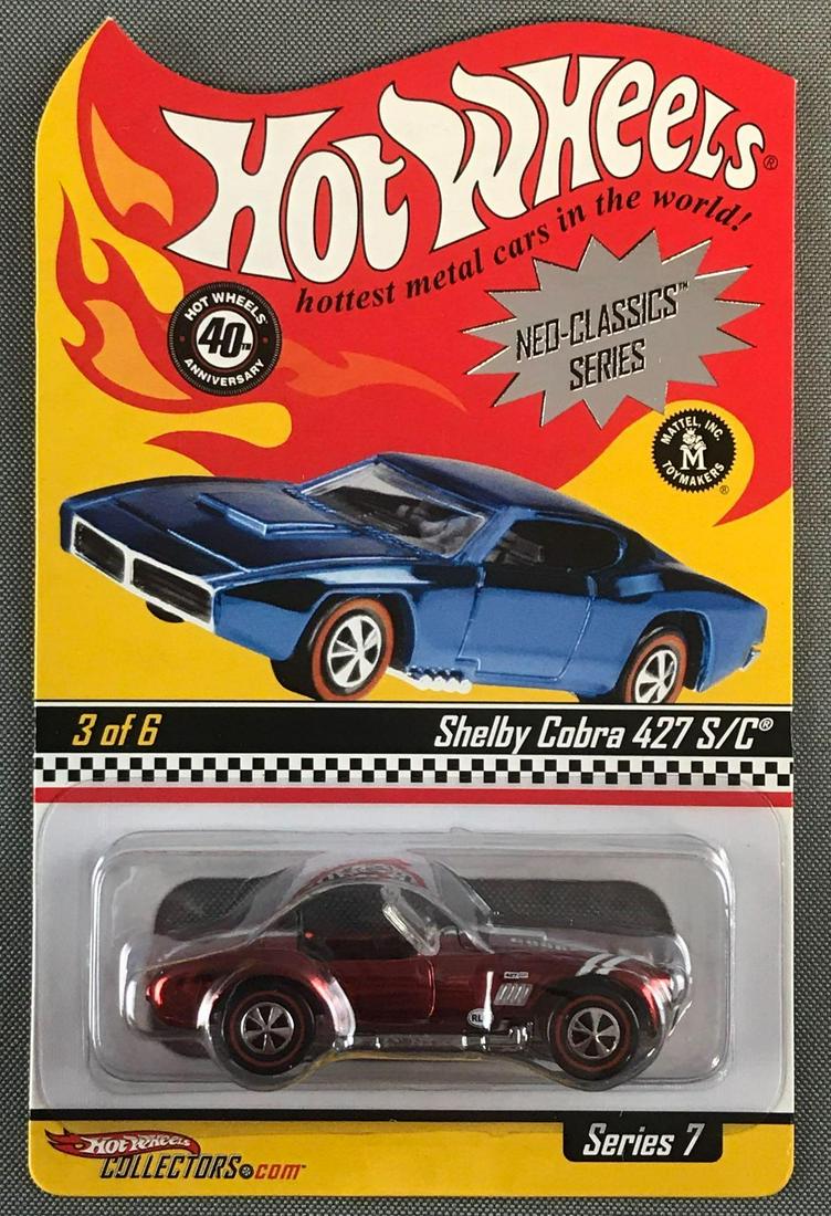 Hot Wheels Neo-Classics Shelby Cobra 427 S/C: Series 7, die-cast, new in original packaging. Limited Edition 06211/07500
