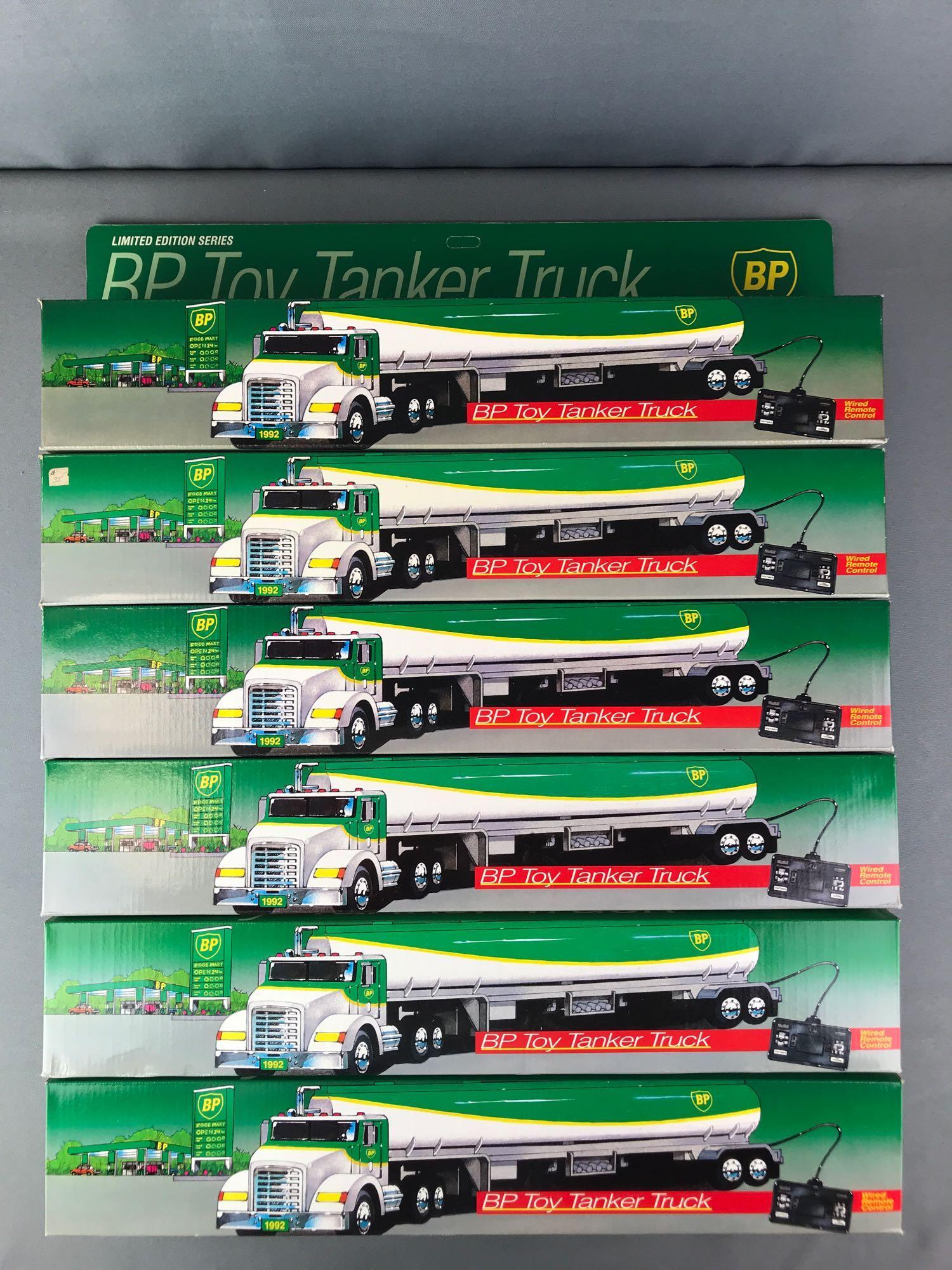 Group of 6 BP Toy Tanker Trucks (1 of 3)