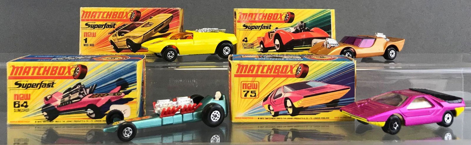 Group of 4 Matchbox Superfast die-cast vehicles (1 of 4)