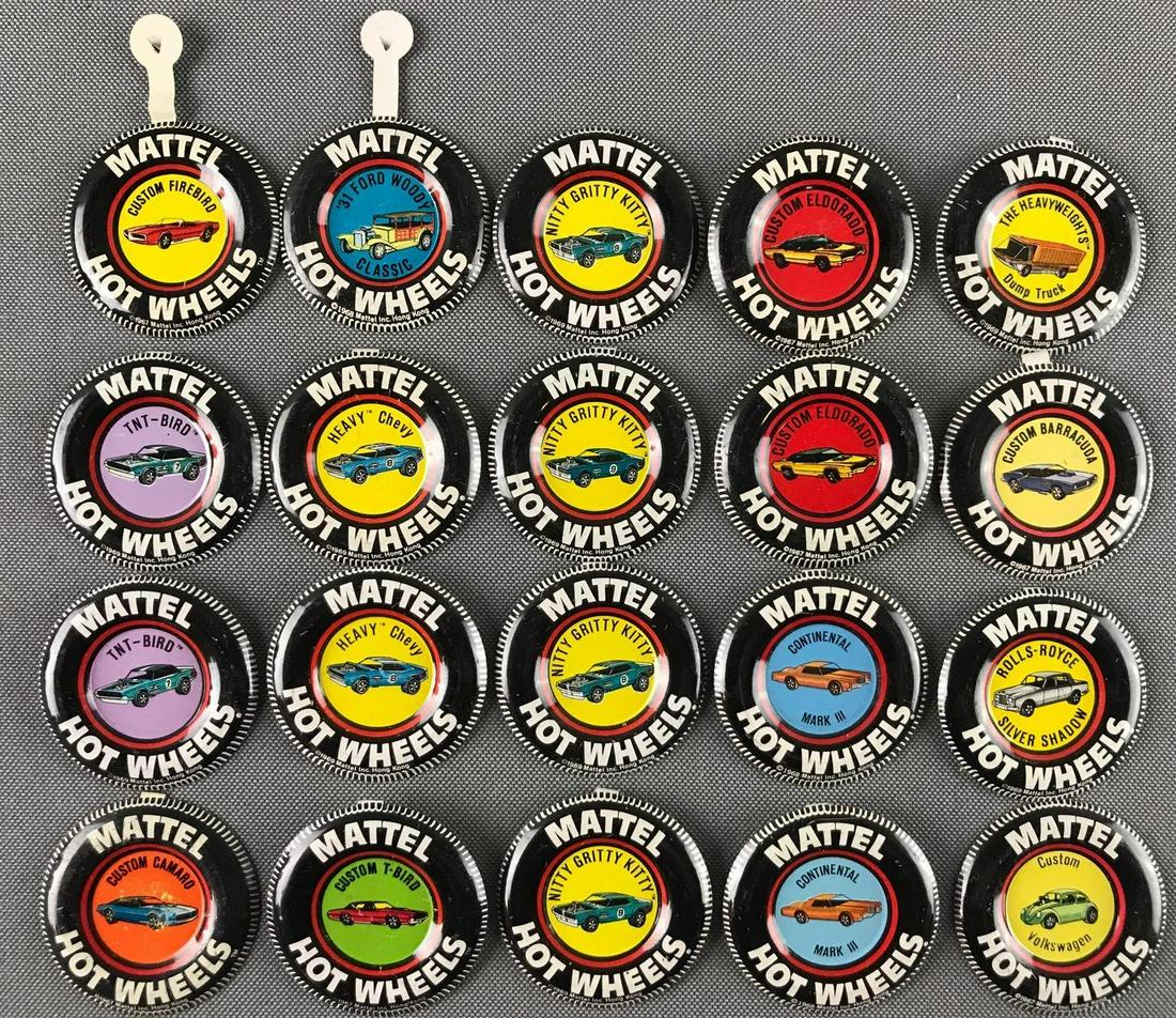 Group of 20 Hot Wheels Collector Buttons (1 of 4)