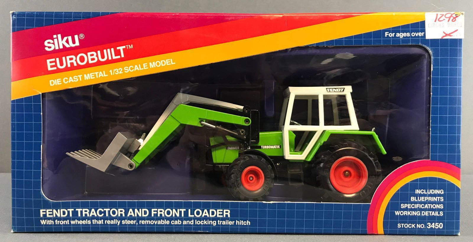 Siku Eurobuilt No. 3450 Fendt Tractor and Front Loader (1 of 4)