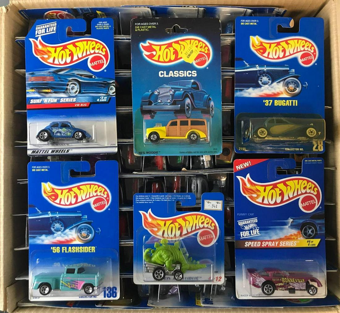 Full shipping box of assorted Hot Wheels die-cast (1 of 4)