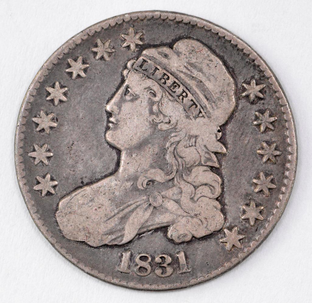 1831 Capped Bust Silver Half Dollar (1 of 2)