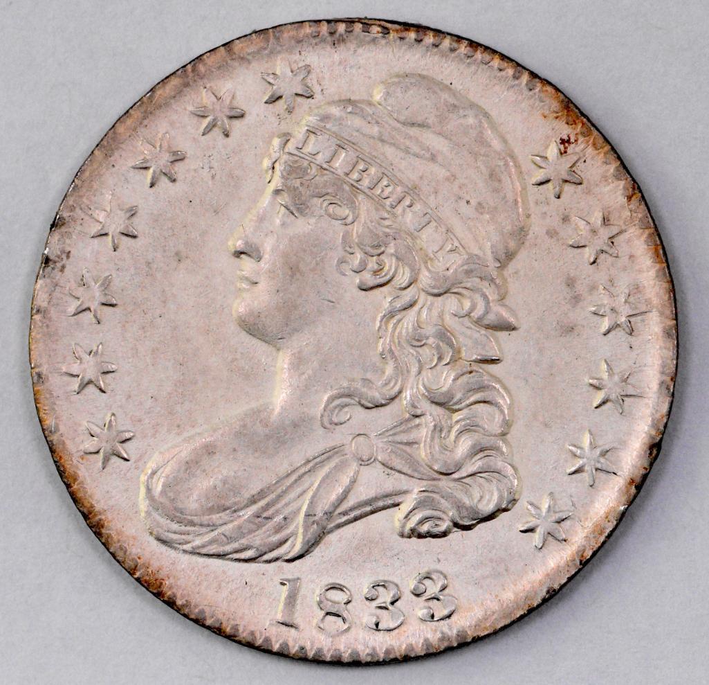 1833 Capped Bust Silver Half Dollar (1 of 2)